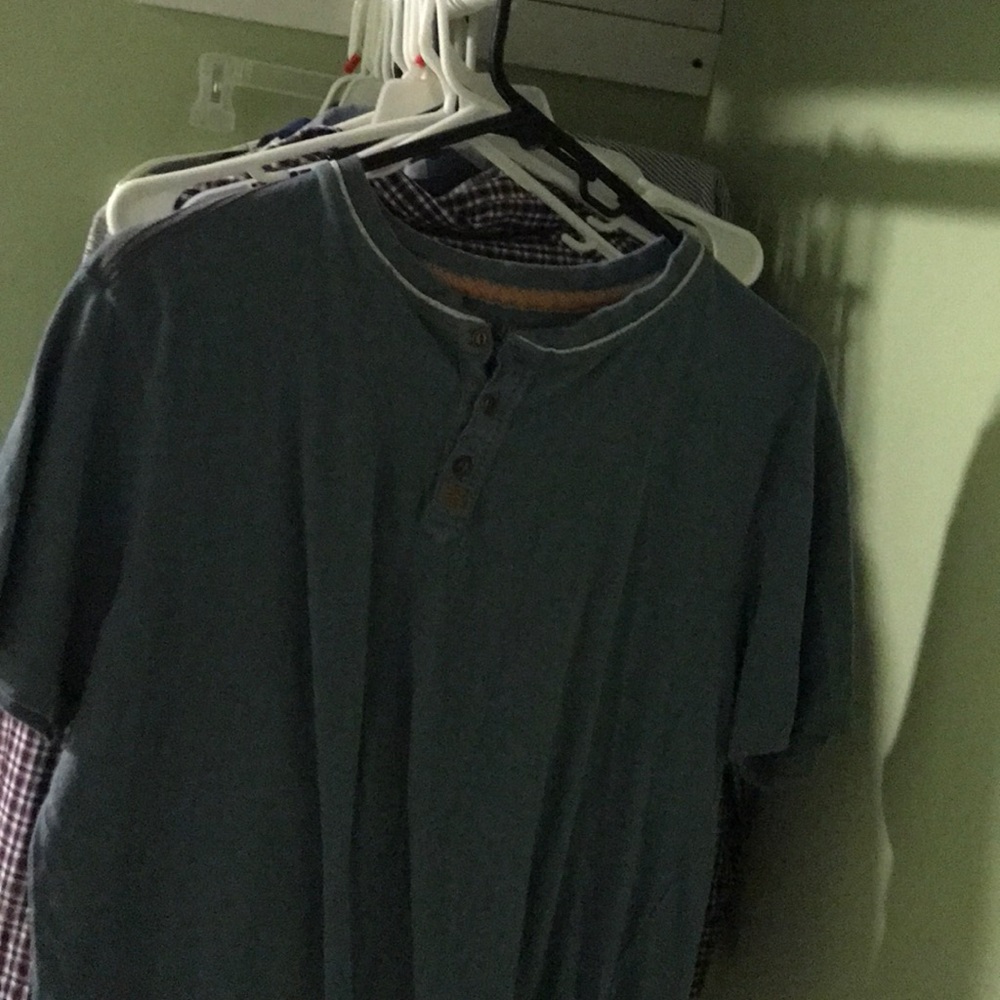 Blue buttoned shirt